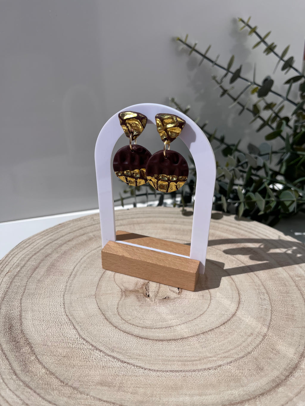 Semicírculos Chocolate Azul