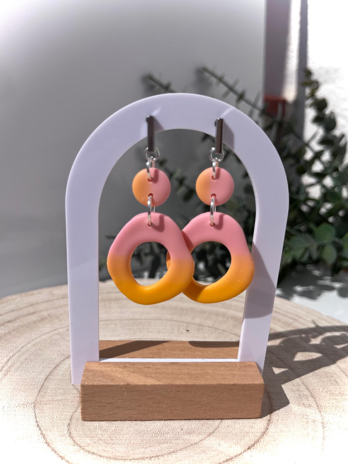 Aro Oval Rosa Naranja Sunset