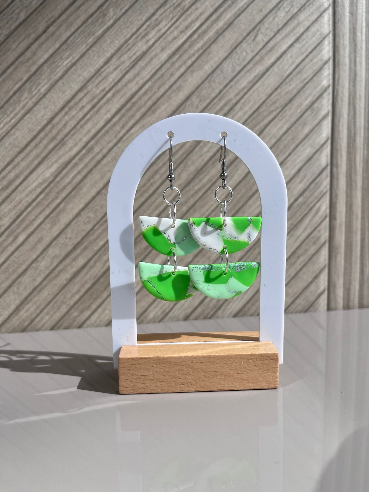 Semicírculos Verde Doble