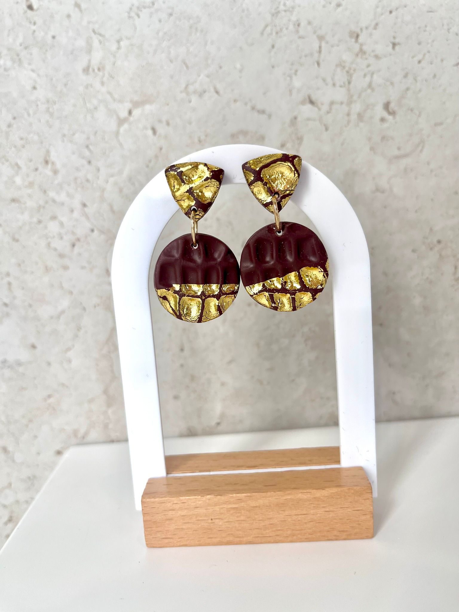 Triángulo Círculo Chocolate Pan de Oro