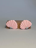 CONCHA ROSA — Pendientes stud concha rosa