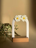 MARGARITA BLANCA - Pendientes artesanales en forma de margarita blanca